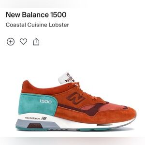 New Balance 1500 Coastal Cuisine Lobster Running Shoes.